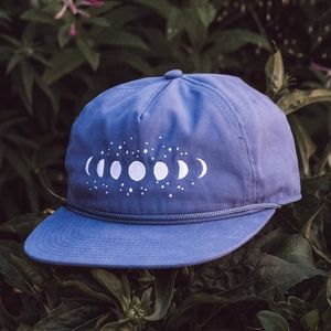 Rachel Pohl Art - Moon Phases Hat - Indigo